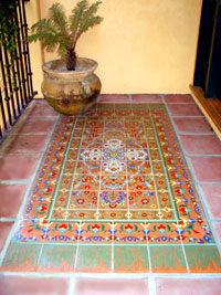 image of deco tile pattern entryway