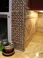 handmade tile border detail